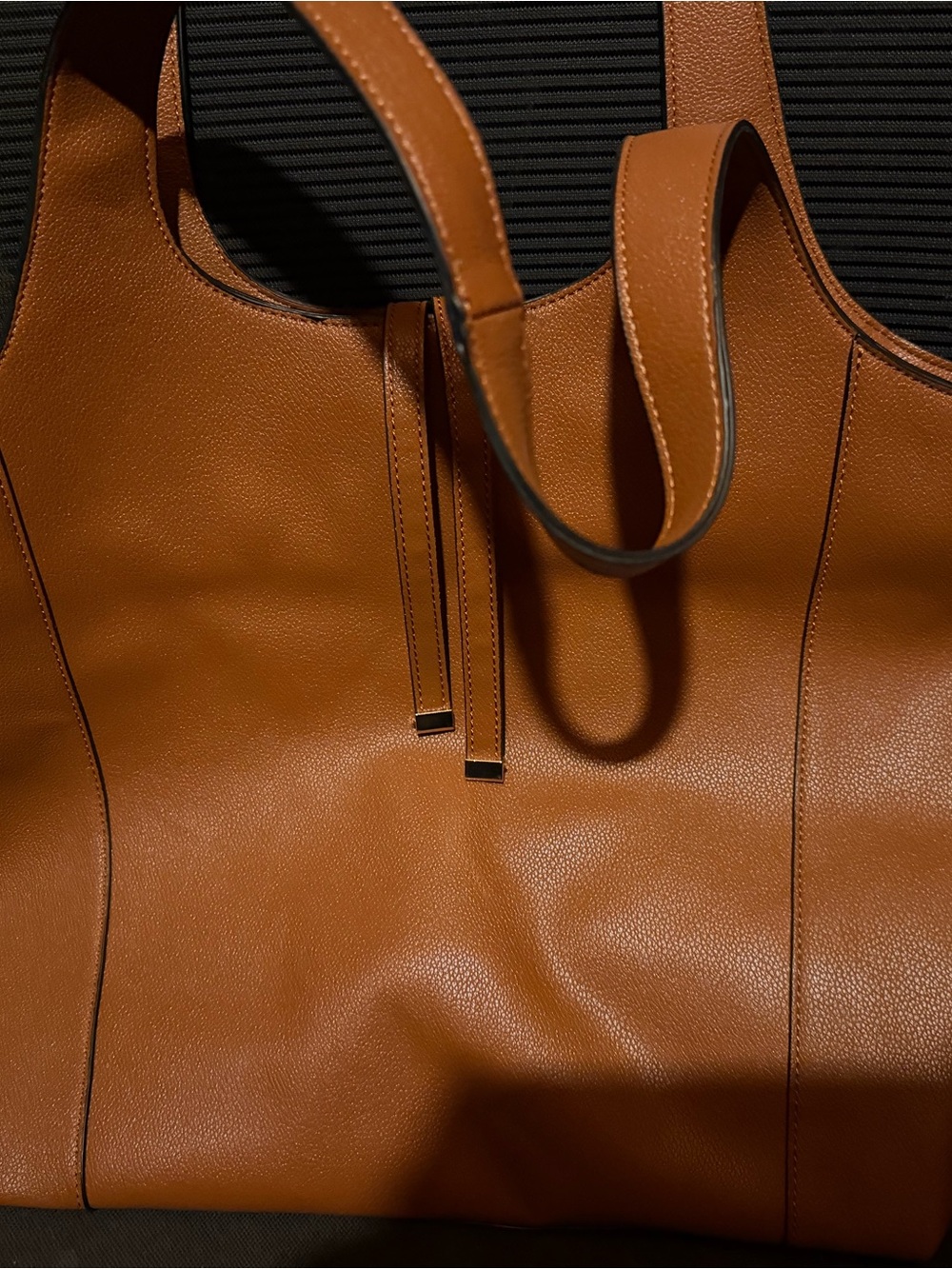 LC Lauren Conrad Tan Leather Hobo Tote